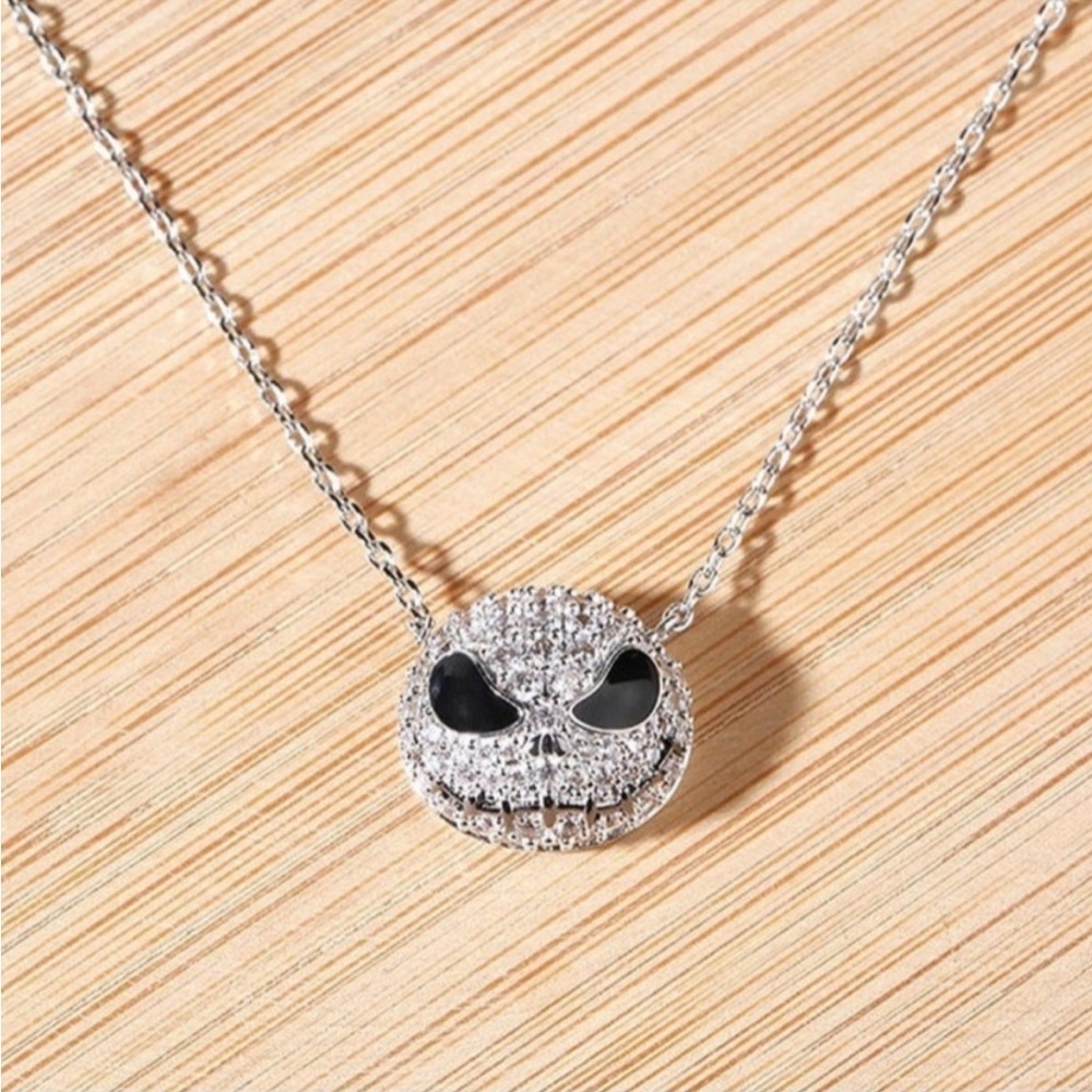 Jack Skellington Rhinestone Necklace